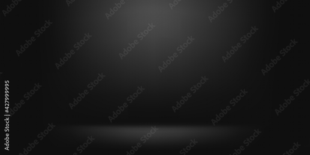 Minimal black color studio room background, product display, montage of your products - obrazy, fototapety, plakaty 