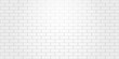 Vector realistic isolated white grey brick wall background for decoration and covering. Bricks seamless texture