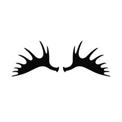 Sticker - Illustration Vector graphic of antler icon