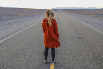 Girl at Death Valley