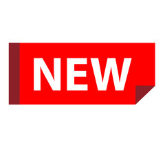 Poster - new announcement label on white background. new sticker logo. marketing and business concept. new si