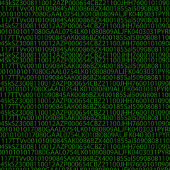 digital binary code background. matrix background.