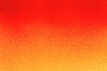 Sticker - red spray paint on a yellow colored paper background