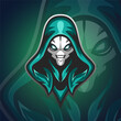 Assasins Alien Logo Mascot Vector Illustration