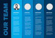 Company team blue presentation template