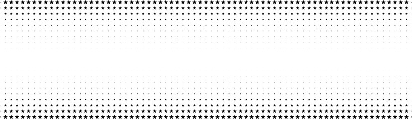 Poster - Halftone in abstract style. Geometric retro banner vector texture. Modern print. White and black background. Light effect.
