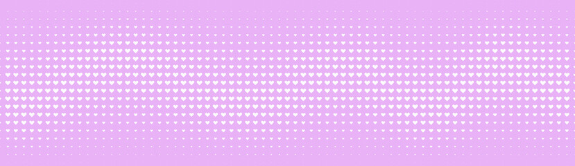 Poster - Halftone in abstract style. Geometric retro banner vector texture. Modern print. White and pink background. Light effect.