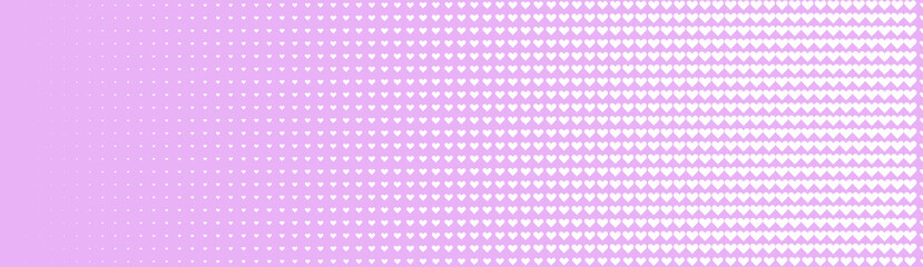 Poster - Halftone in abstract style. Geometric retro banner vector texture. Modern print. White and pink background. Light effect.