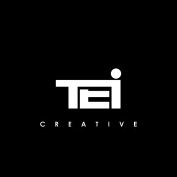 TEI Letter Initial Logo Design Template Vector Illustration
