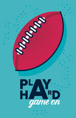 Poster - american football ball