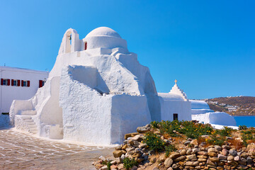 Poster - Panagia Paraportiani church in Mykonos Island