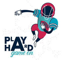 Sticker - player american football