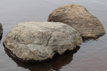 stones in water