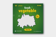 Vegetables Social Media Post Design