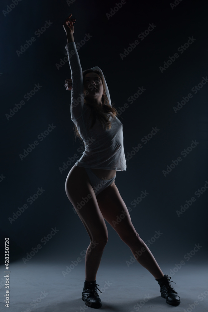 Sexy body nude woman. Naked sensual beautiful girl. Artistic photo. Stock Photo Adobe Stock