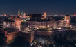 Wawel by night in Kraków 