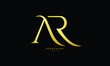 Alphabet letters Initials Monogram logo AR, RA, A and R