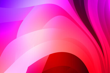 Abstract background with colorful gradient. Vibrant graphic wallpaper with stripes design. Fluid 2D illustration of modern movement.