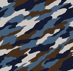 Seamless camouflage pattern, modern camouflage print.