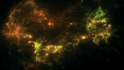 Wall Mural - Traveling through starfield into deep space.