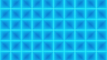 3D Rendering Of Bright Neon Blue Checker Pattern Background