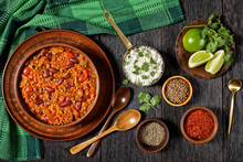 Vegetarian Chili With Kidney Beans And Lentils