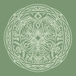 abstract ornamental tribal mandala in druid style
