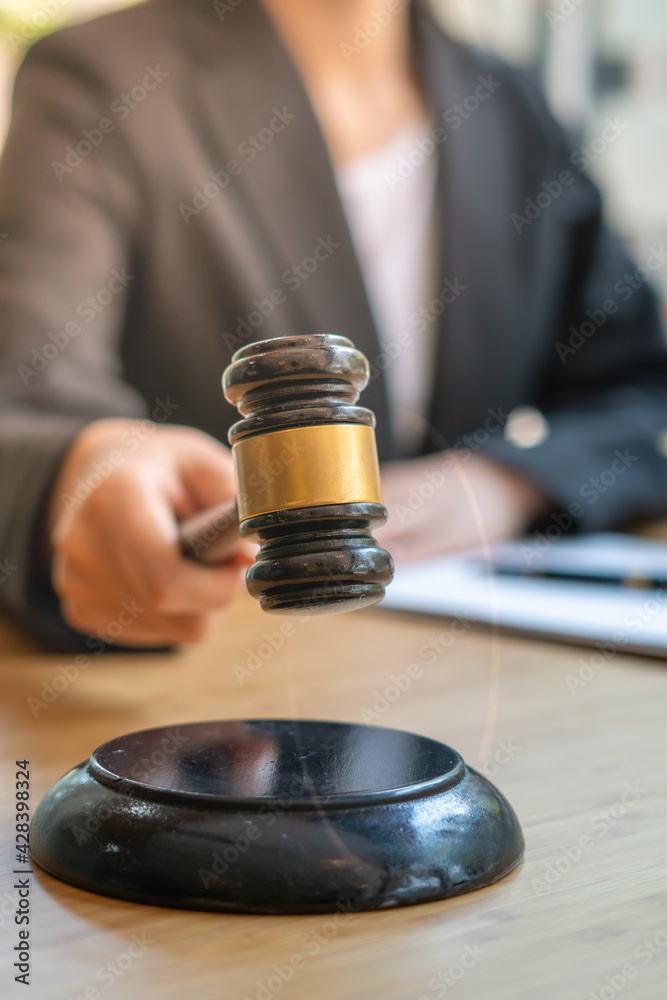lawyer or judge work in the office with Judge gavel, Legal law, advice ...