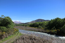 Neuseeland - Landschaft Mit Taylors Stream / New Zealand - Landscape With Taylors Stream