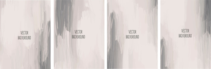 Wall Mural - Set of vector artistic universal backgrounds with copy space for text	