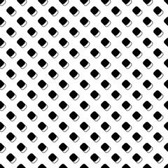 Poster - Same black rhombuses. Vector and white background pattern.