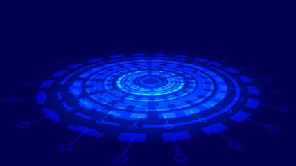 Aufkleber - Abstract high tech digital futuristic electronic cyber space background . 