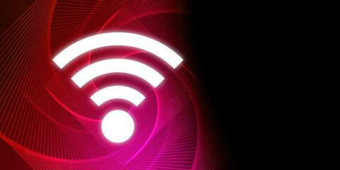 Poster - 2d illustration WiFi symbol sign
