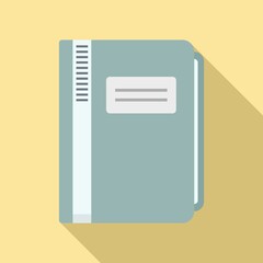 Poster - folder documents icon, flat style