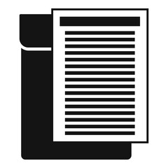 Poster - Envelope documents icon, simple style