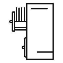 Poster - Drawer storage documents icon, outline style