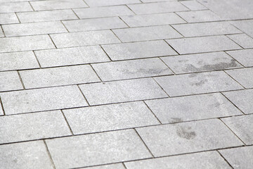 Wall Mural - Gray cobblestone floor