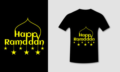 Ramadan Islamic Typography Lettering Islamic T-shirt Design