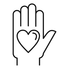 Poster - inclusive education icon, outline style