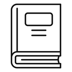 Poster - Inclusive book icon, outline style