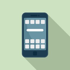 Poster - Smartphone software icon, flat style