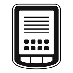 Poster - Tablet operating system icon, simple style
