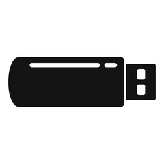 Sticker - Usb flash icon, simple style