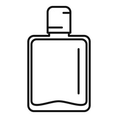 Sticker - Alcohol bottle icon, outline style