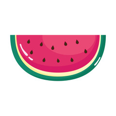 Poster - fresh watermelon half