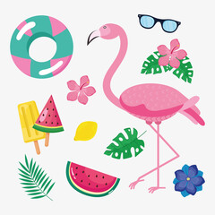 Sticker - eleven summer icons