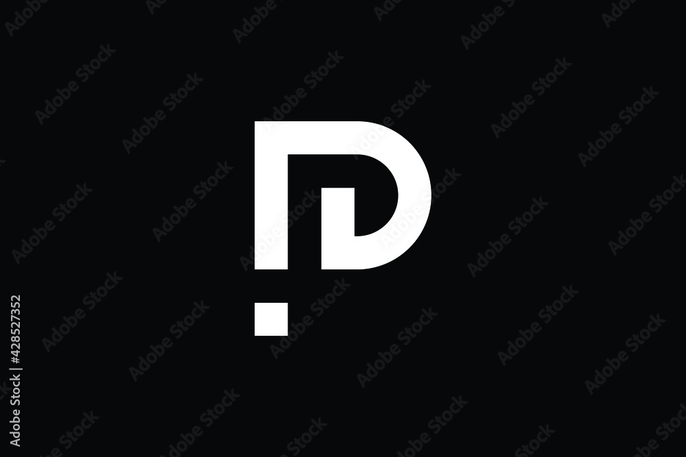 Creative Innovative Initial PD logo and DP logo. PD Letter Minimal ...