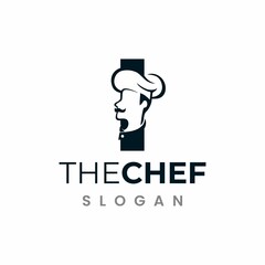 Wall Mural - Letter I Chef Logo , Initial Restaurant Cook Vector Design