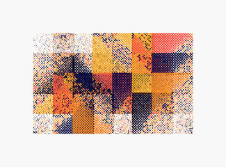 Poster - noise texture abstract vector composition
