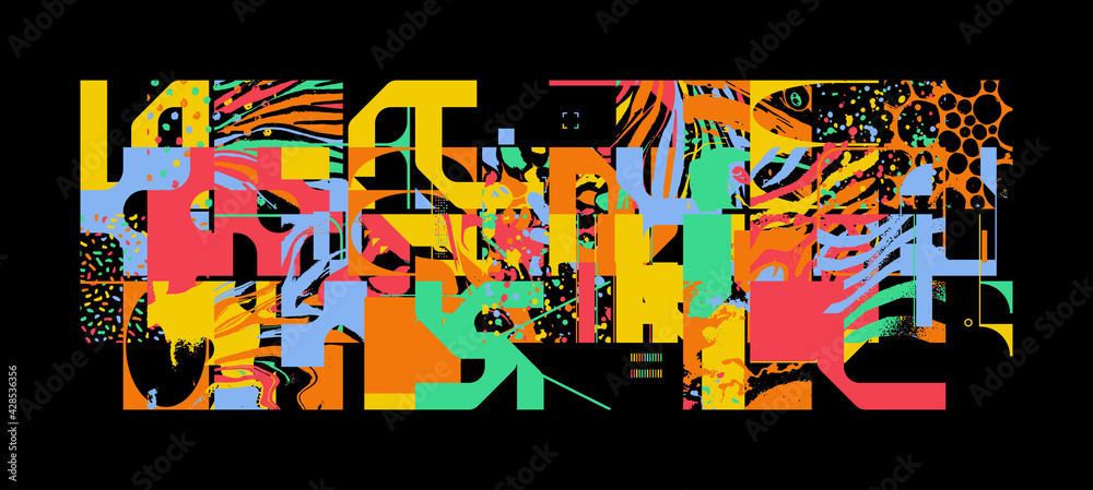 Generative Design Artwork of Abstract Vector Generated Shapes ...